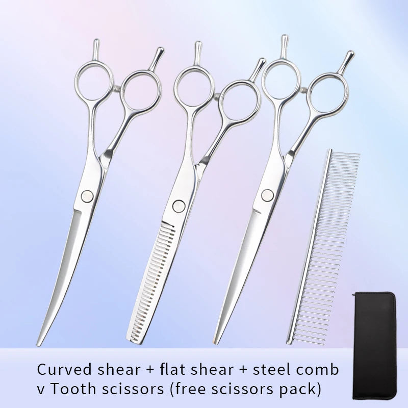 Tijeras Entresacado Mascotas Acero Inoxidable 7"